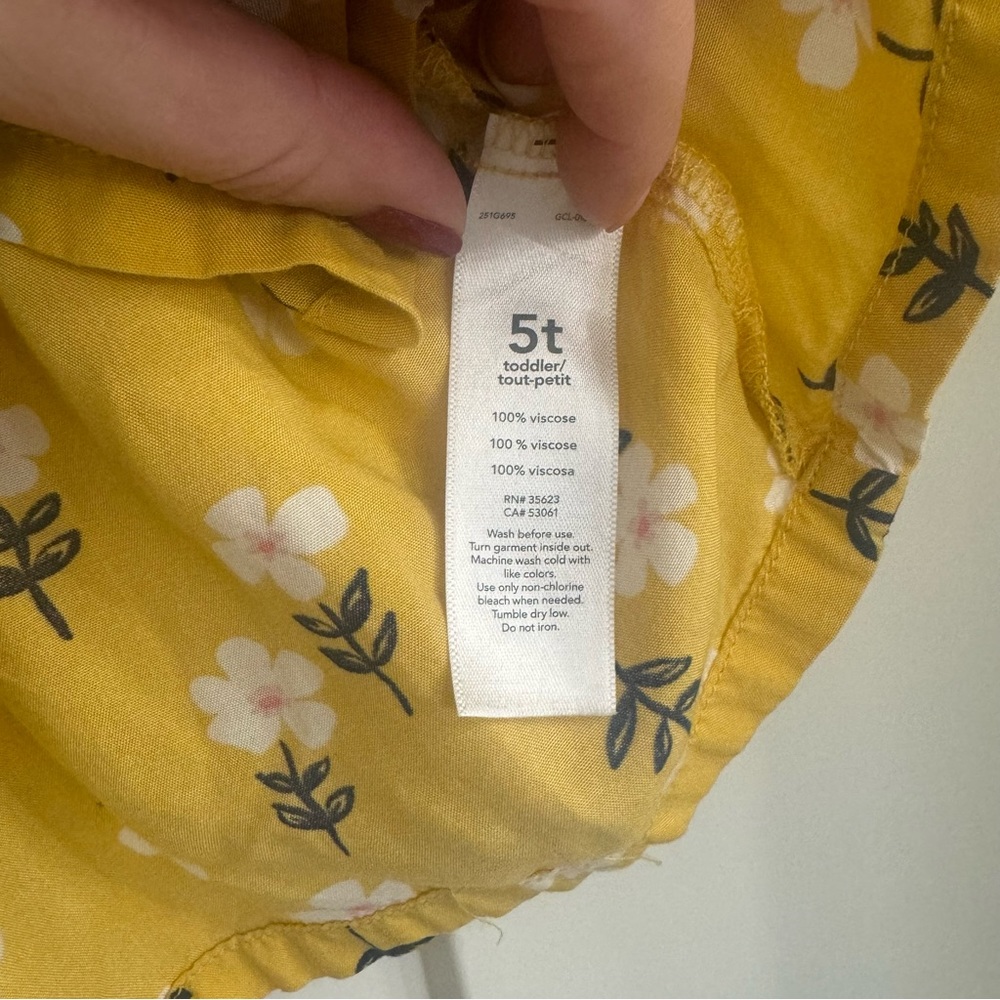 Carter’s Girls Ruffle Dress, 5T - Picture 3 of 5
